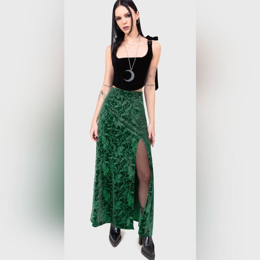 Killstar Emerald Envy Wizard Of Oz Maxi Skirt